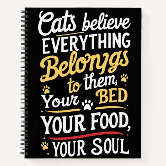 Schattigee huiskat notitieboek (Voorkant)