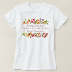 Schattigee huisschoolleraar klassieke gesprekken t-shirt