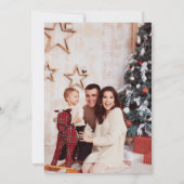 Schattigee huizen Foto Kerstfeest Uitnodiging (Achterkant)