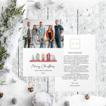 Schattigee Huizen in Kerstmis Kleuren Foto Bedrijf