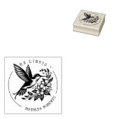 Schattigee Hummingbird aangepaste naam Bibliotheek Rubberstempel (Gestempeld)