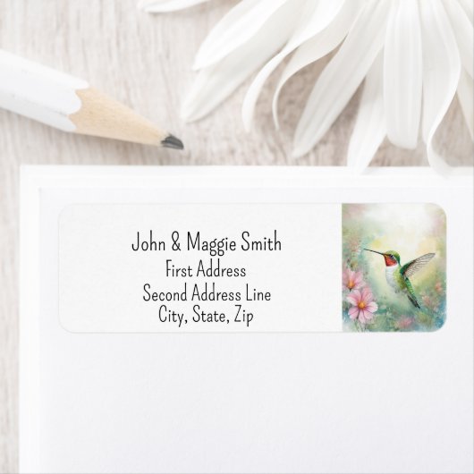 Schattigee Hummingbird Wildlife Natuur Animal Art Etiket (Insitu)