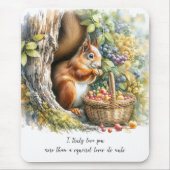 Schattigee Humor Quote Waterverf Valentijnsdag Gif Muismat (Voorkant)