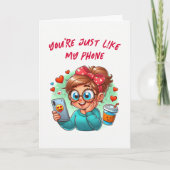 Schattigee humoristische quote dating grappige Val Kaart (Voorkant)