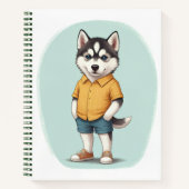Schattigee Husky Boy Buddy Notitieboek (Voorkant)