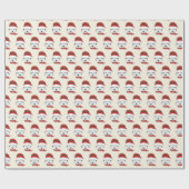 Schattigee Husky met een Winter Pet - Schattige Ke Cadeaupapier (Vlak)