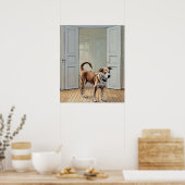 Schattigee Husky Puppy Print, Waarde Poster Papier (Keuken)