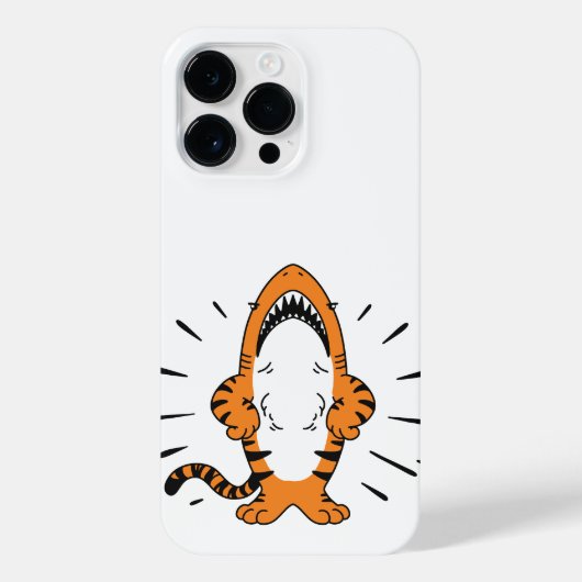 SCHATTIGEE HYBRIDE SHARK TIGER CARTOON iPhone HOESJE (Achterkant)