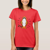 SCHATTIGEE HYBRIDE SHARK TIGER CARTOON T-SHIRT (Voorkant)