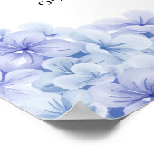 Schattigee Hydrangea Floral Garden Baby shower Wel Poster (Hoek)