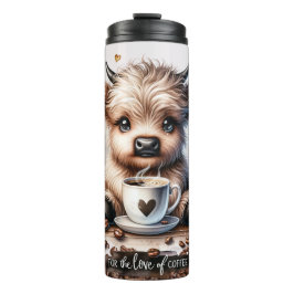 Schattigee Hyland Koe Thermosbeker