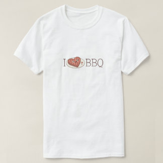 Schattigee "I Love BBQ" Meat Lover Mannen T-shirt