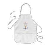 Schattigee Ice Cream Cone Snowman Kinder Schort (Voorkant)