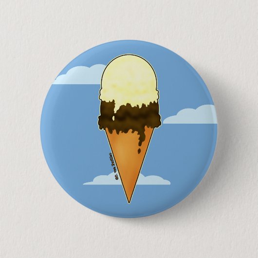 Schattigee Ice Cream Pins & Buttonnen Ronde Button 5,7 Cm (Voorkant)