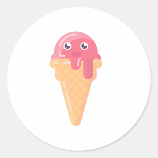 Schattigee Ice Cream Sticker - Summer Sweet Treat (Voorkant)
