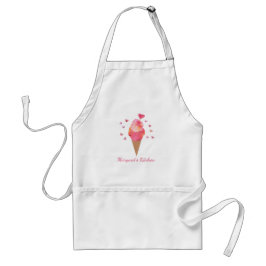 Schattigee Ice Cream Valentijn Hart Hand=Geïllustr Standaard Schort
