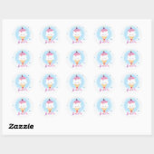 SCHATTIGEE ICECREAM CONE kawaii illustratie sprink Ronde Sticker (Vel)