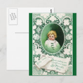 Schattigee  Ierse Baby Briefkaart (Voorkant / Achterkant)