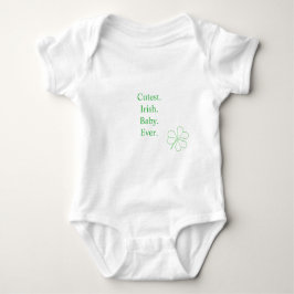 Schattigee Ierse Baby ooit Green Lucky Shamrock Romper