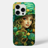 SCHATTIGEE IERSE LASS OMGEVEN DOOR SHAMROCKS Case-Mate iPhone CASE (Achterkant)