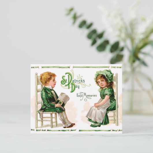 Schattigee  Ierse St. Patrick's Day Briefkaart (Staand voorkant)