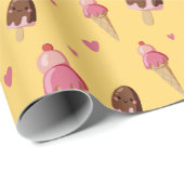 Schattigee ijsdesserts cadeaupapier (Rol Hoek)