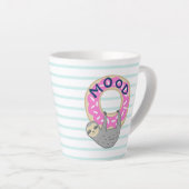 Schattigee ijsdonut & hangende luiaard latte mok (Rechterhoek)