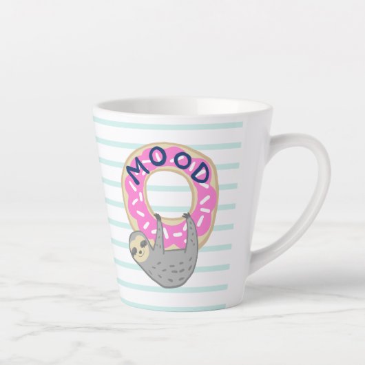 Schattigee ijsdonut & hangende luiaard latte mok (Rechts)