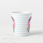 Schattigee ijsdonut & hangende luiaard latte mok (Voorkant)