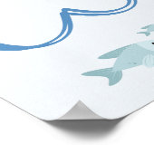 Schattigee IJslandse reiskaart Poster (Hoek)