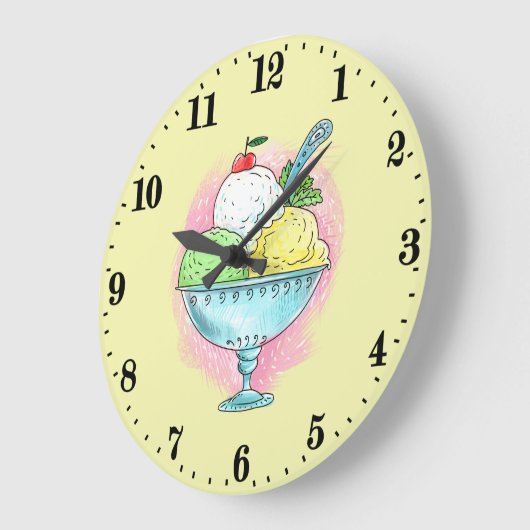 Schattigee ijsliefhebbers grote klok (Hoek)