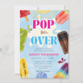 Schattigee ijslolly Pop op Over Summer Coed Baby s Kaart (Voorkant)