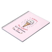 Schattigee ijspun notitieboek (Linkerzijde)