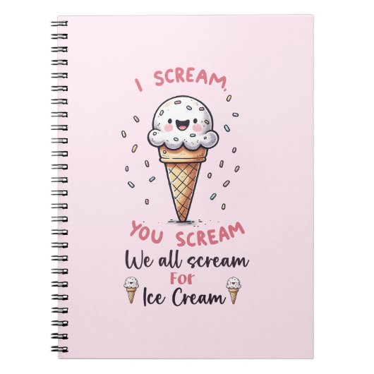 Schattigee ijspun notitieboek (Voorkant)