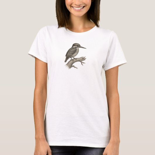 Schattigee ijsvogel Vintage T-shirt (Voorkant)