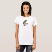 Schattigee ijsvogel Vintage T-shirt (Voorkant volledig)