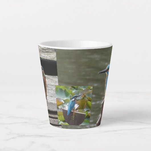 Schattigee ijsvogels Latte Mok (Voorkant)