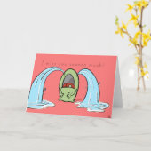 Schattigee 'Ik mis je' kaart (Gele Bloem)