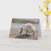 Schattigee "Ik mis je" Kaart (Gele Bloem)