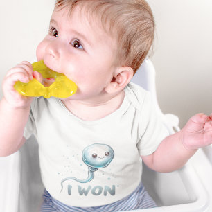 Schattigee 'Ik won' Victory Sperm Cartoon Bodysuit