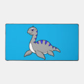 Schattigee illustratie van een monster van Loch Ne Bureaumat (Voorkant)