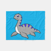 Schattigee illustratie van een monster van Loch Ne Fleece Deken (Voorkant (Horizontaal))