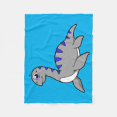 Schattigee illustratie van een monster van Loch Ne Fleece Deken (Voorkant)