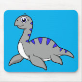 Schattigee illustratie van een monster van Loch Ne Muismat (Voorkant)