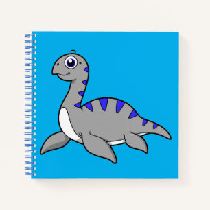 Schattigee illustratie van een monster van Loch Ne Notitieboek
