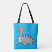 Schattigee illustratie van een monster van Loch Ne Tote Bag (Achterkant)