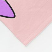 Schattigee illustratie van een Triceratops. Fleece Deken (Hoek)