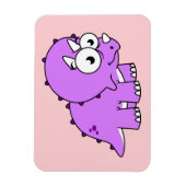 Schattigee illustratie van een Triceratops. Magneet (Verticaal)