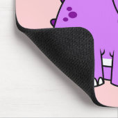 Schattigee illustratie van een Triceratops. Muismat (Hoek)