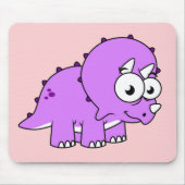 Schattigee illustratie van een Triceratops. Muismat (Voorkant)